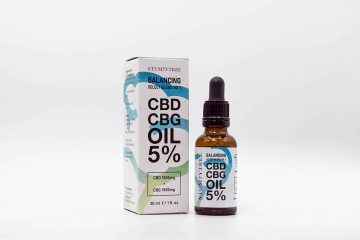 CBD 5% and CBG 5% oil drops - 3000mg potency - 30ml
